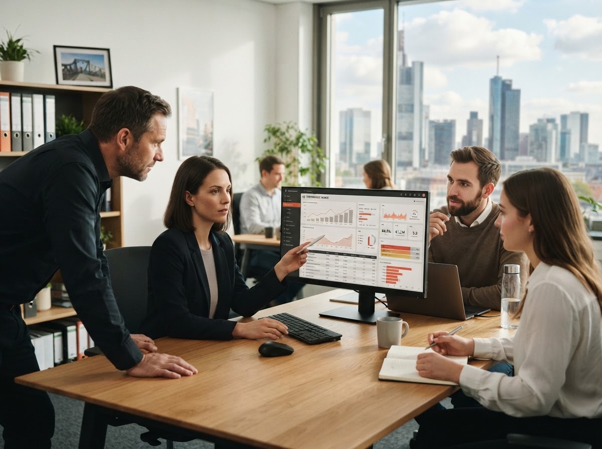 KernLogix Team bei der Arbeit an der Analyseplattform